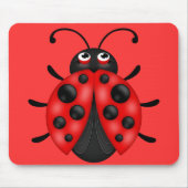 Cartoon Red Black Ladybug Mousemat Mousepad (Vorne)