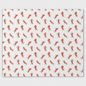 Cartoon Red Chile Pattern Geschenkpapier (Flach)