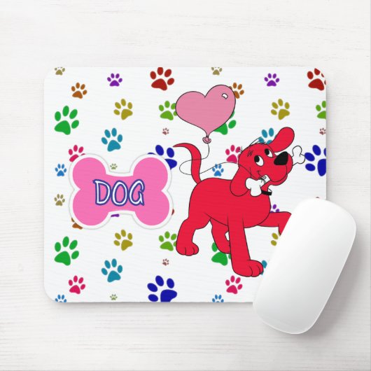 Cartoon Red Dog Anpassen Gel-Maus-Pad Mousepad (Mit Mouse)