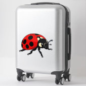 Cartoon Red Ladybug Cute Insect Character Aufkleber (Koffer)