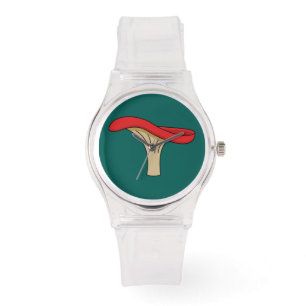 Cartoon Red Mushroom Armbanduhr