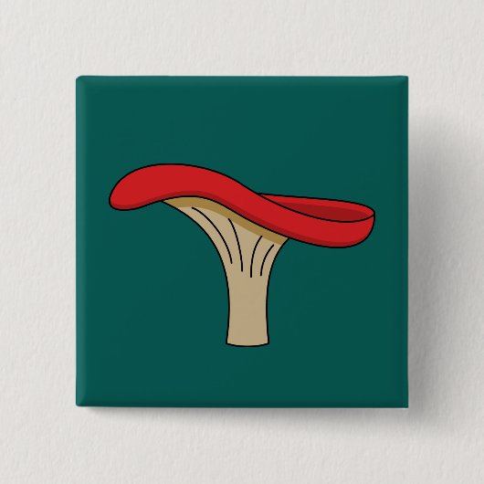 Cartoon Red Mushroom Button (Vorderseite)