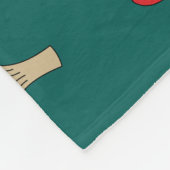 Cartoon Red Mushroom Fleecedecke (Ecke)