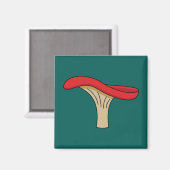 Cartoon Red Mushroom Magnet (Vorderseite/Rückseite)
