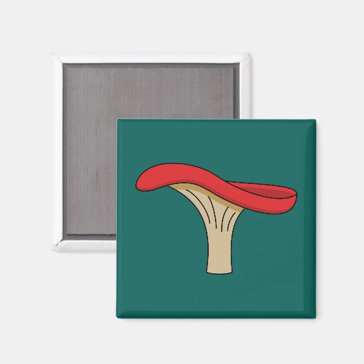 Cartoon Red Mushroom Magnet (Vorderseite/Rückseite)