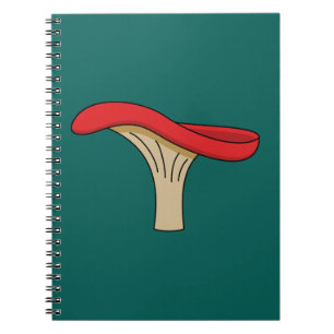 Cartoon Red Mushroom Notizblock