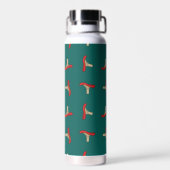 Cartoon Red Mushroom Trinkflasche (Rückseite)