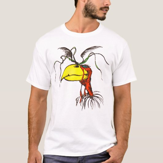 Cartoon Redneck Vulture Bird T-Shirt (Vorderseite)