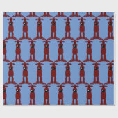 Cartoon Reindeer Geschenkpapier (Flach)