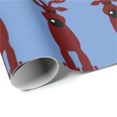 Cartoon Reindeer Geschenkpapier (Rolleneckpunkt)