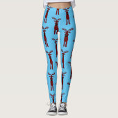 Cartoon Reindeer Leggings (Vorderseite)