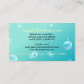 Cartoon Reinigungsservice Maid House Visitenkarte (Rückseite)