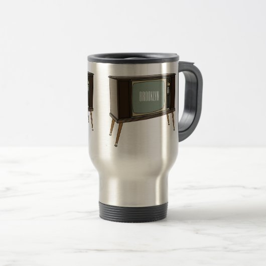 Cartoon Reisebecher (VorderseiteRechts)