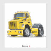 Cartoon-Renntruck Aufkleber (Blatt)