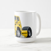 Cartoon-Renntruck Kaffeetasse (VorderseiteRechts)