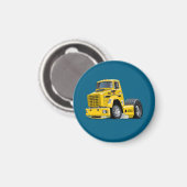 Cartoon-Renntruck Magnet (Vorderseite/Rückseite)