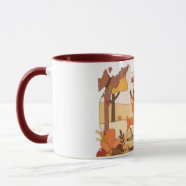 Cartoon Rentiere Kaffee Tasse