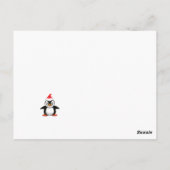 Cartoon Rentiere oder Karibu. Frohe Weihnachten Postkarte (Rückseite)