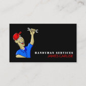 Cartoon Repräsident, Handyman Visitenkarte (Vorderseite)