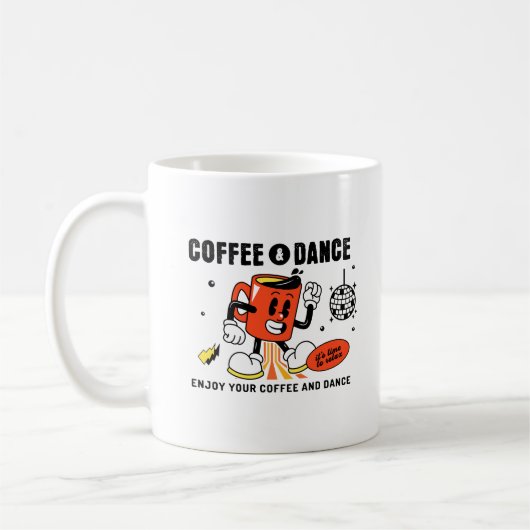 Cartoon Retro -1 Kaffeetasse (Links)