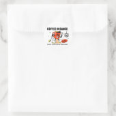 Cartoon Retro -1 Runder Aufkleber (Tasche)