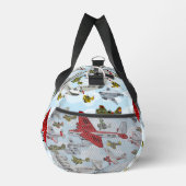 Cartoon retro airplanes duffle bag (Rechts)