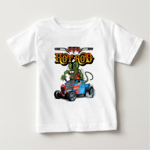 Cartoon Retro-frisierte Auto Baby T-shirt