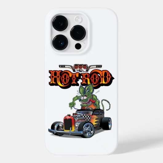 Cartoon Retro-frisierte Auto Case-Mate iPhone Hülle (Rückseite)