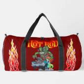 Cartoon Retro-Frisierte Auto Duffle Bag (Rückseite)