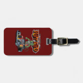 Cartoon Retro-frisierte Auto Gepäckanhänger (Vorderseite horizontal)