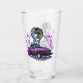 Cartoon Retro-frisierte Auto Glas (Rückseite)