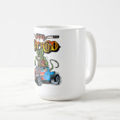 Cartoon Retro-frisierte Auto Kaffeetasse (VorderseiteRechts)