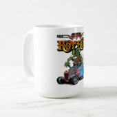 Cartoon Retro-frisierte Auto Kaffeetasse (Vorderseite Links)