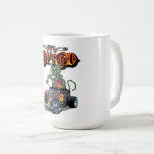 Cartoon Retro-frisierte Auto Kaffeetasse (VorderseiteRechts)
