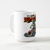 Cartoon Retro-frisierte Auto Kaffeetasse (Vorderseite Links)