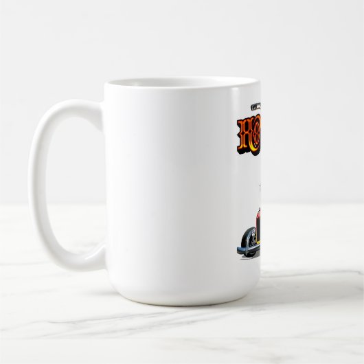 Cartoon Retro-frisierte Auto Kaffeetasse (Links)