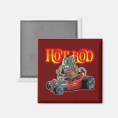 Cartoon Retro-frisierte Auto Magnet (Vorderseite/Rückseite)