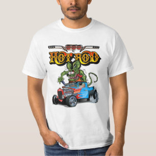 Cartoon Retro-frisierte Auto T-Shirt
