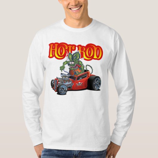 Cartoon Retro-frisierte Auto T-Shirt (Vorderseite)