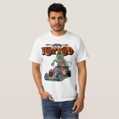 Cartoon Retro-frisierte Auto T-Shirt (Vorne ganz)