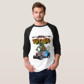 Cartoon Retro-frisierte Auto T-Shirt (Vorne ganz)
