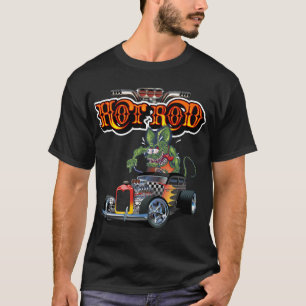 Cartoon Retro-frisierte Auto T-Shirt