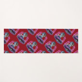 Cartoon Retro-frisierte Auto Yogamatte (Vorderseite (Horizontal))
