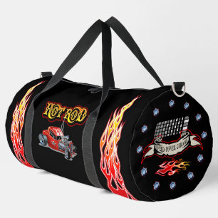 Cartoon-Retro-Hot-Rod Duffle Bag