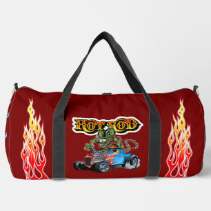 Cartoon-Retro-Hot-Rod Duffle Bag