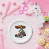 Cartoon Retro-Hot-Rod Pappteller (Party)