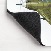 Cartoon-Retro-Kämpfer Flugzeug Mousepad (Ecke)