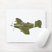 Cartoon-Retro-Kämpfer Flugzeug Mousepad (Mit Mouse)