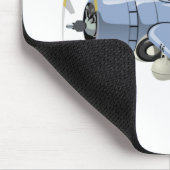 Cartoon-Retro-Kämpfer Flugzeug Mousepad (Ecke)