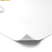 Cartoon-Retro-Kämpfer Flugzeug Poster (Ecke)